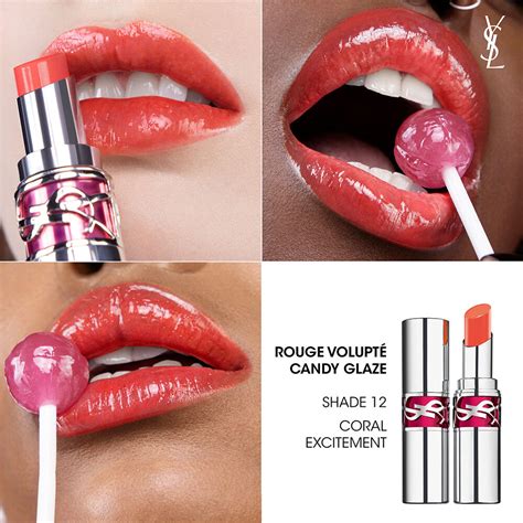 ysl candy glaze coral excitement|candy glaze lipstick.